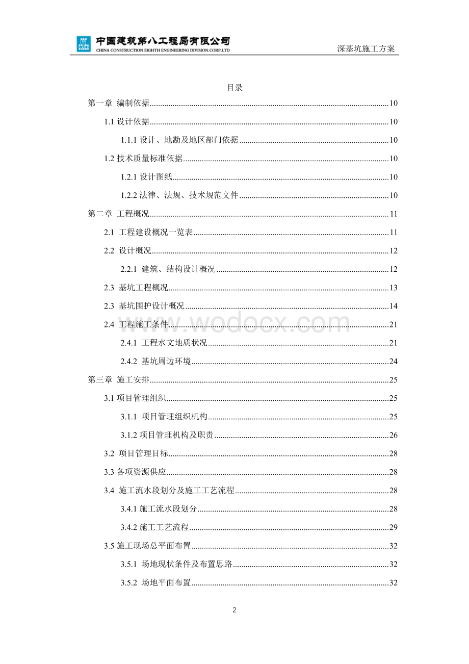 万达广场项目深基坑工程施工方案.pdf_第2页