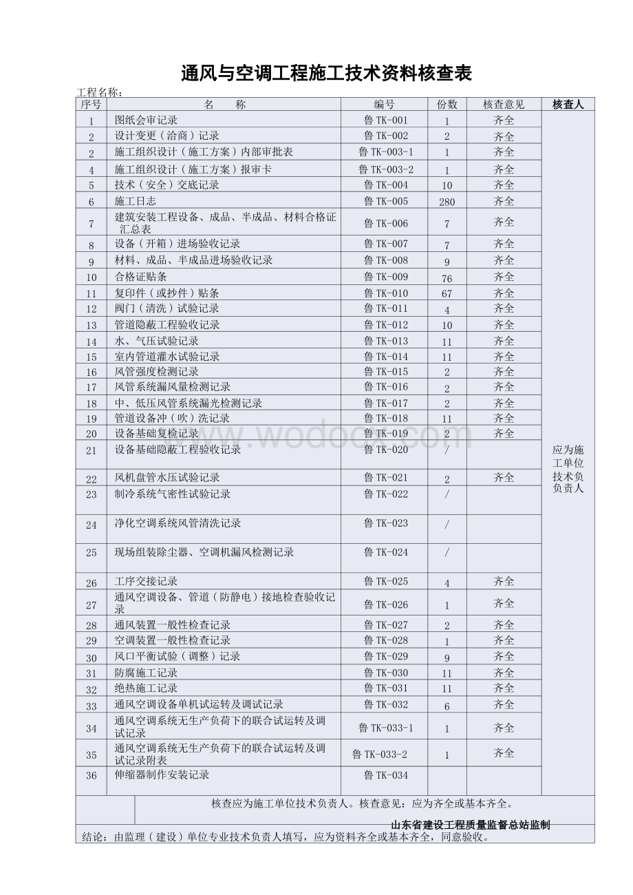 通风与空调技术资料填写规范解析.pptx_第1页