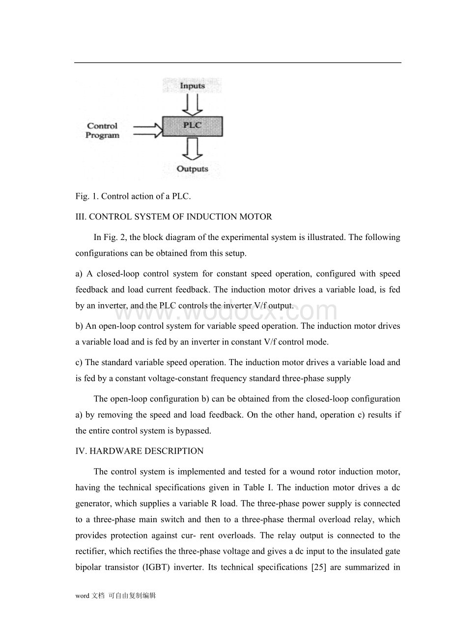 外文翻译--基于PLC的异步电动机运行监控系统的设计与实施.doc_第3页