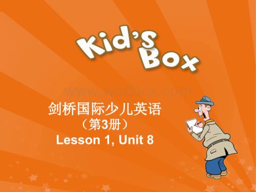 剑桥国际少儿英语Unit8-Book-3.ppt