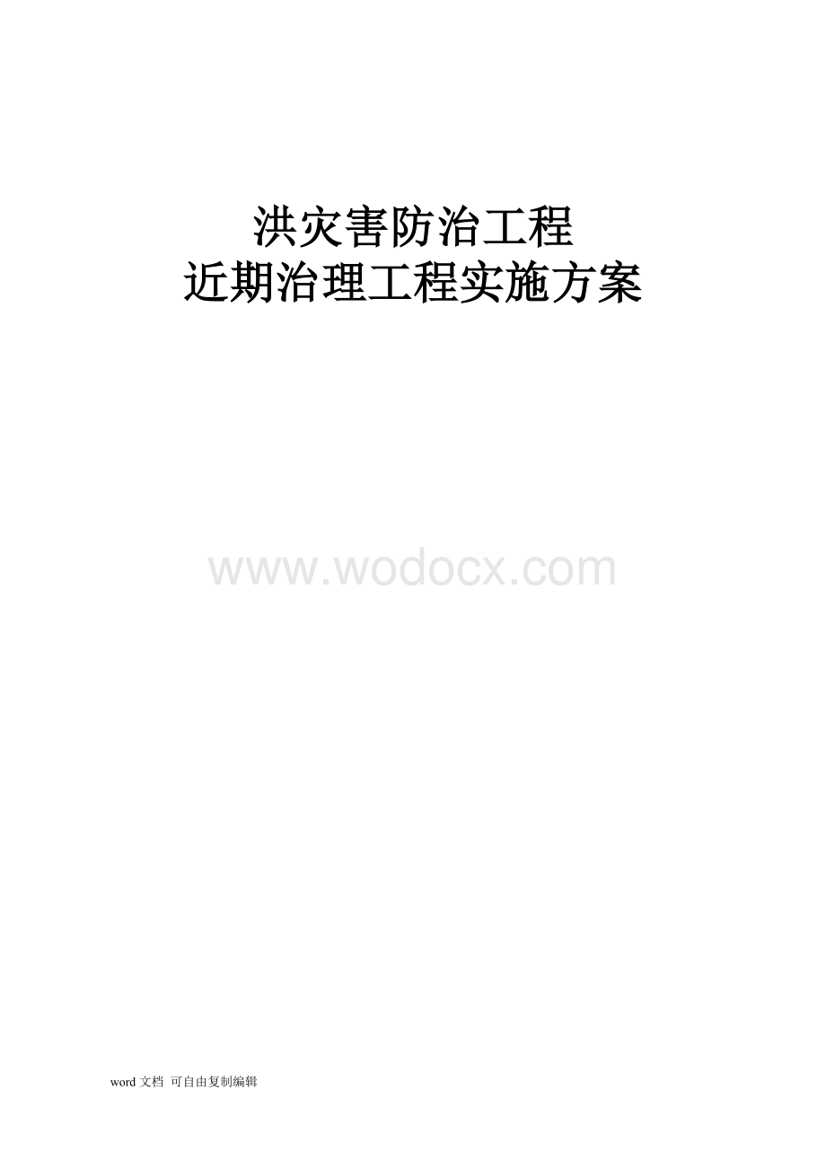 防洪工程实施方案.doc_第1页