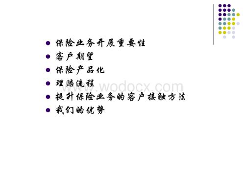 汽车保险培训内容.ppt