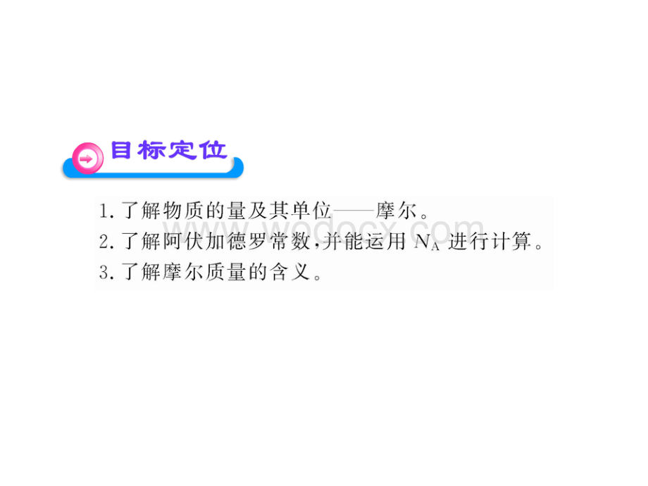 高一化学课件：物质的量的单位——摩尔(人教版必修).ppt_第3页