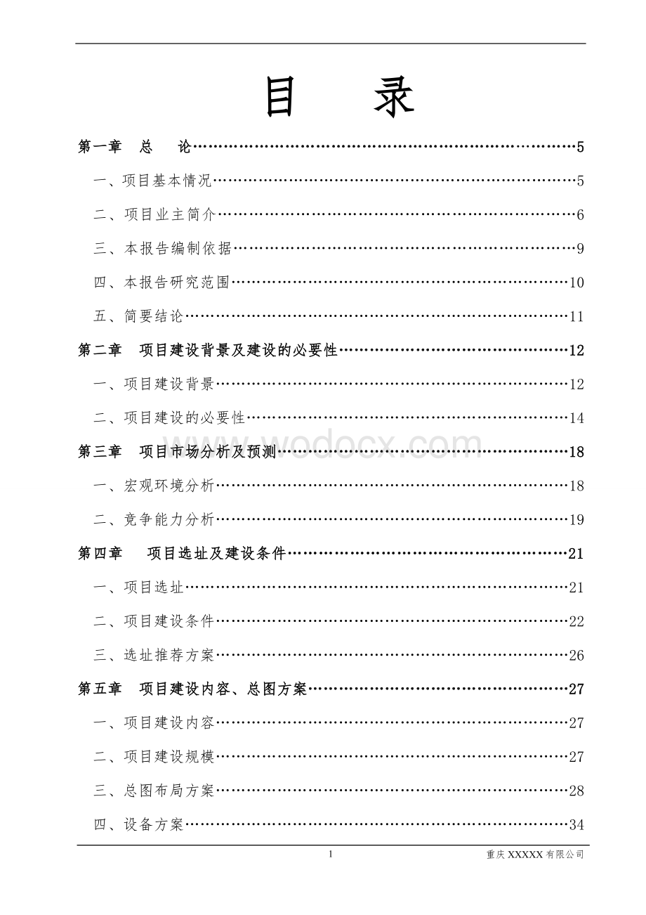 XX技术改造项目可行性研究报告.doc_第1页