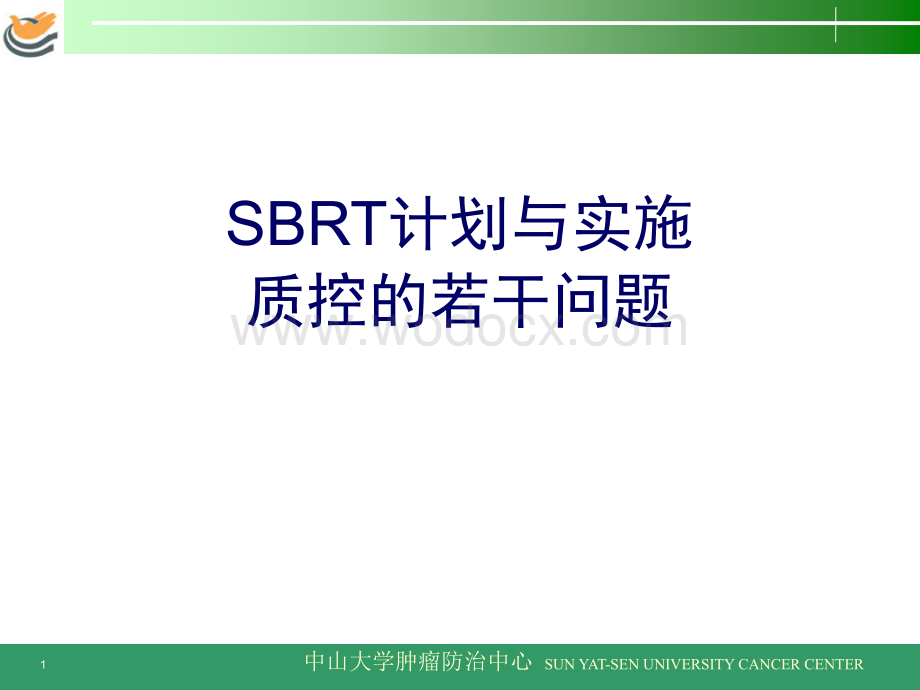 SBRT计划与实施的若干问题.ppt_第1页