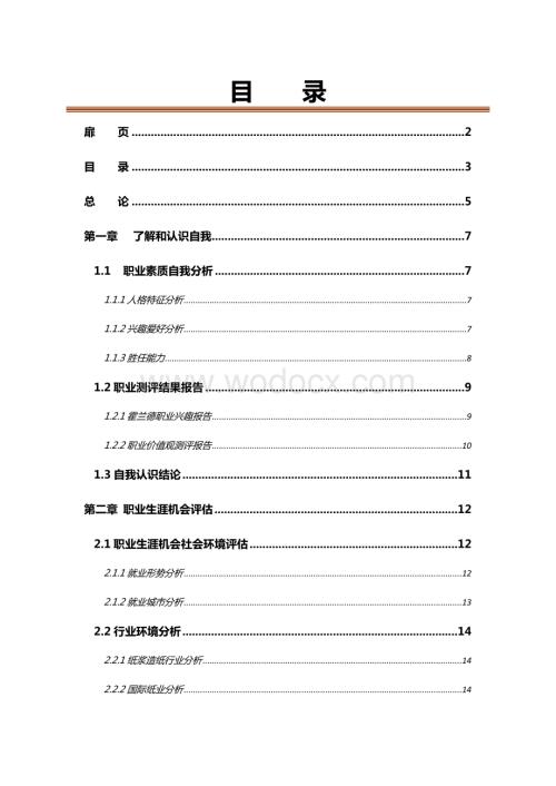 全国大学生职业生涯规划.doc