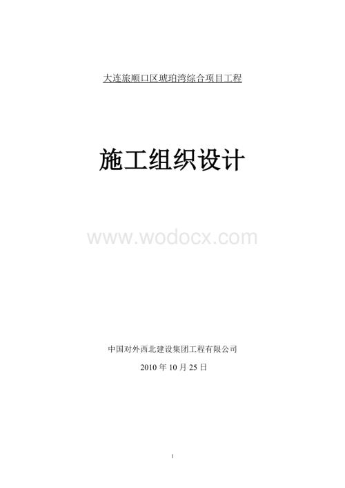 某某综合项目工程施工组织设计设计.doc