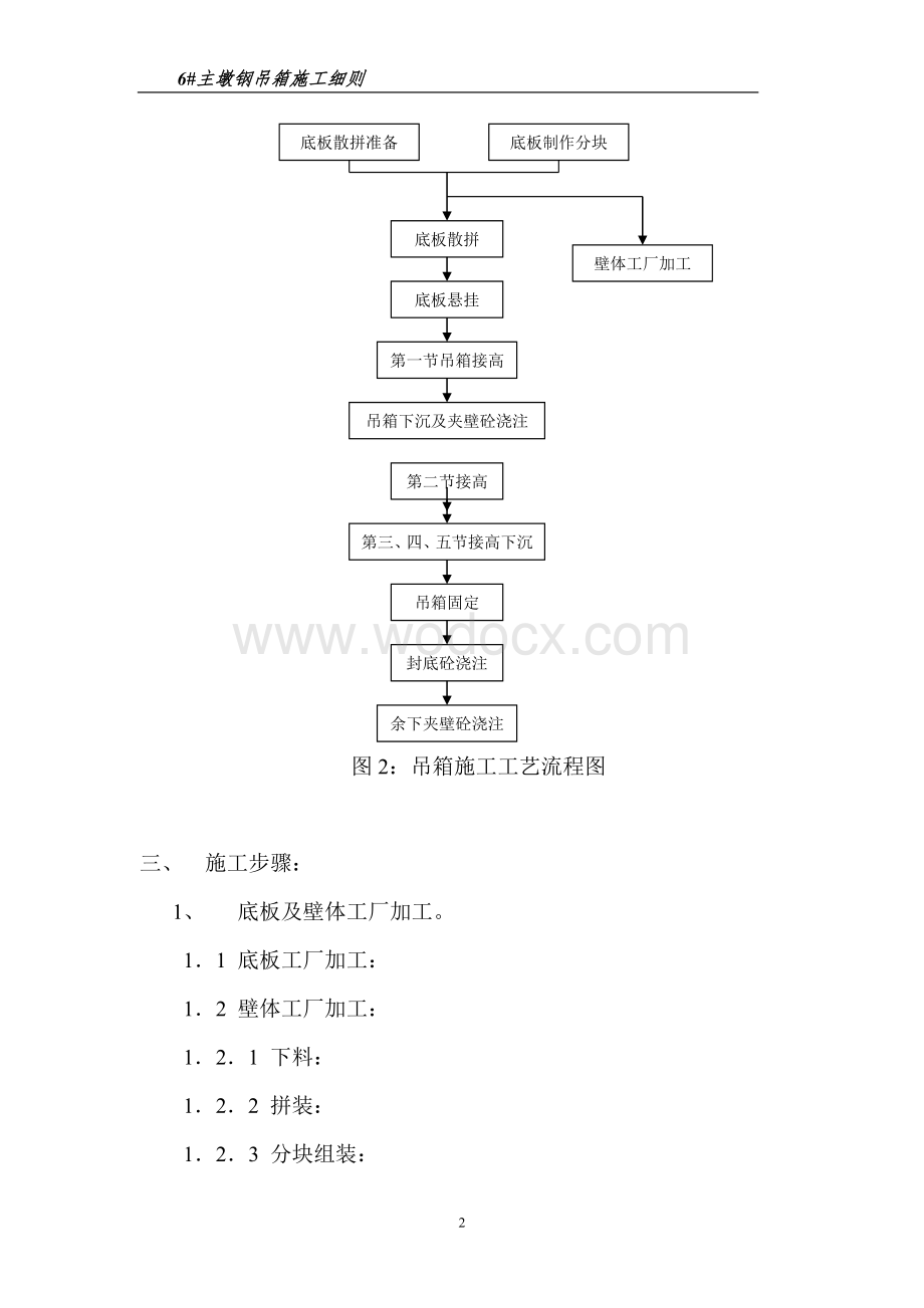 鄂黄长江大桥六号主墩钢吊箱施工细则.doc_第2页