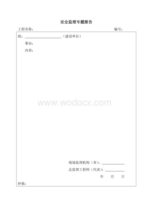 安全监理用表.doc