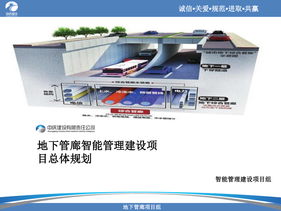 地下管廊智能管理建设项目总体规划.pptx_第1页