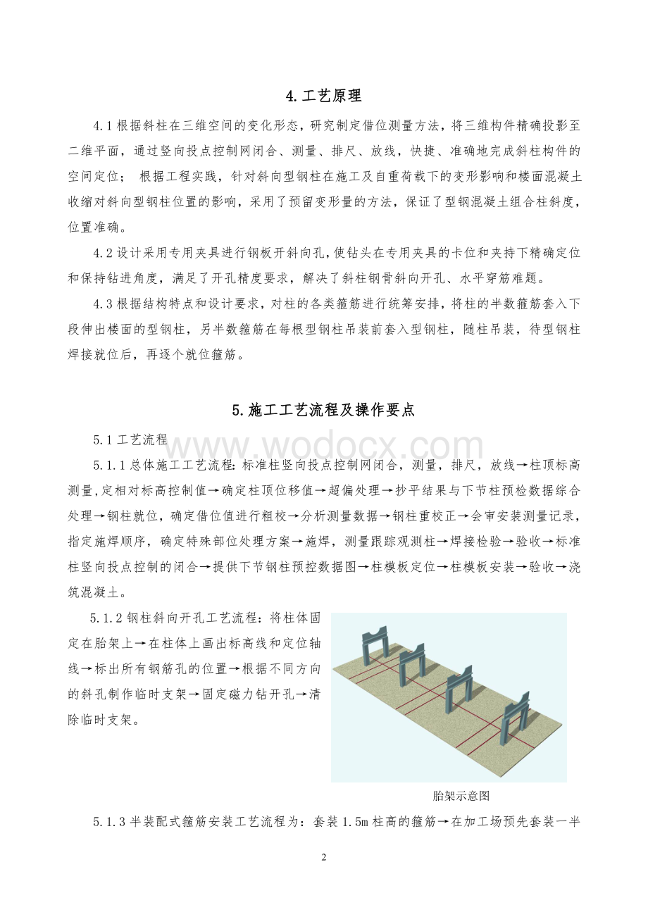 超高层建筑斜向型钢混凝土组合柱施工工法.doc_第2页