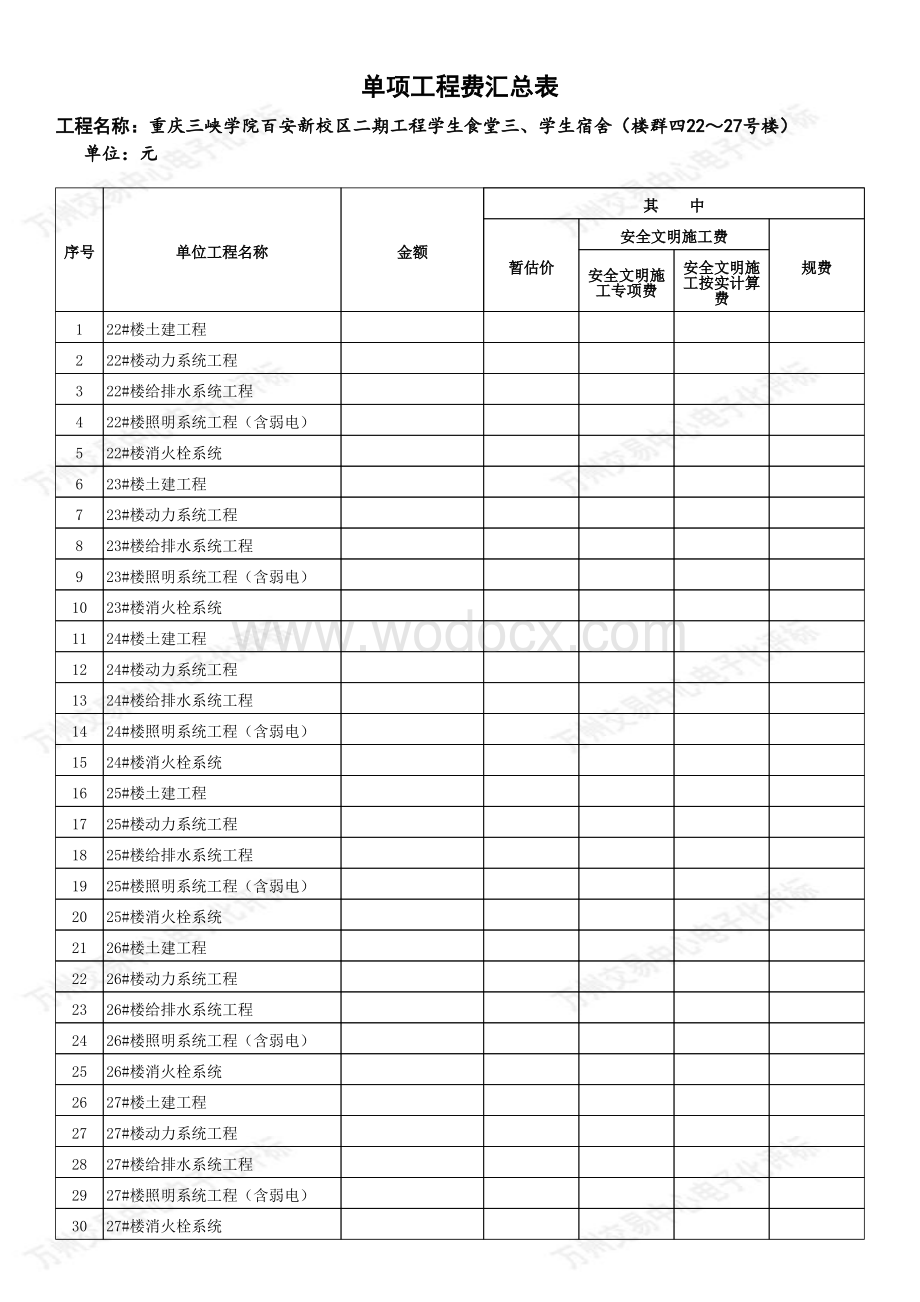 学生宿舍及食堂工程量清单.pdf_第3页