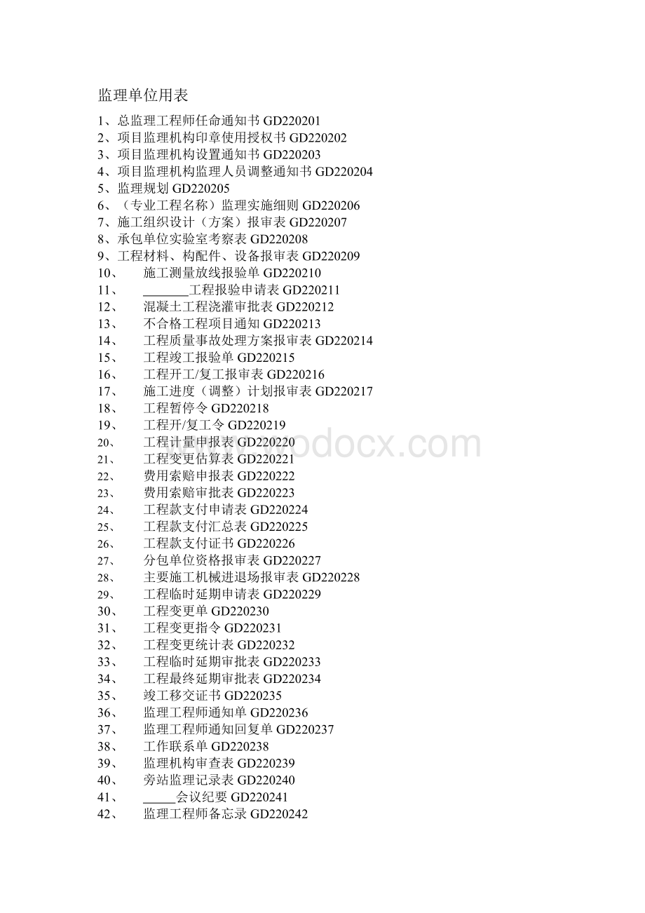 监理单位用表.doc_第1页