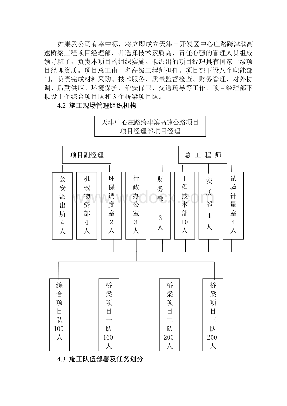 天津中心庄路跨津滨高速公路施工组织设计.doc_第3页