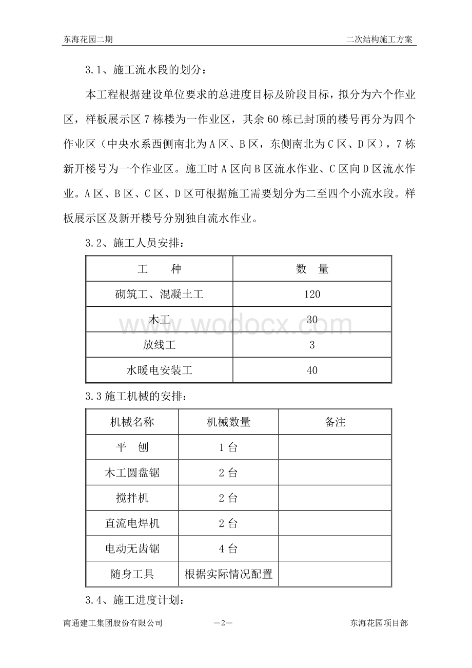 东海花园二期二次结构施工方案.doc_第2页