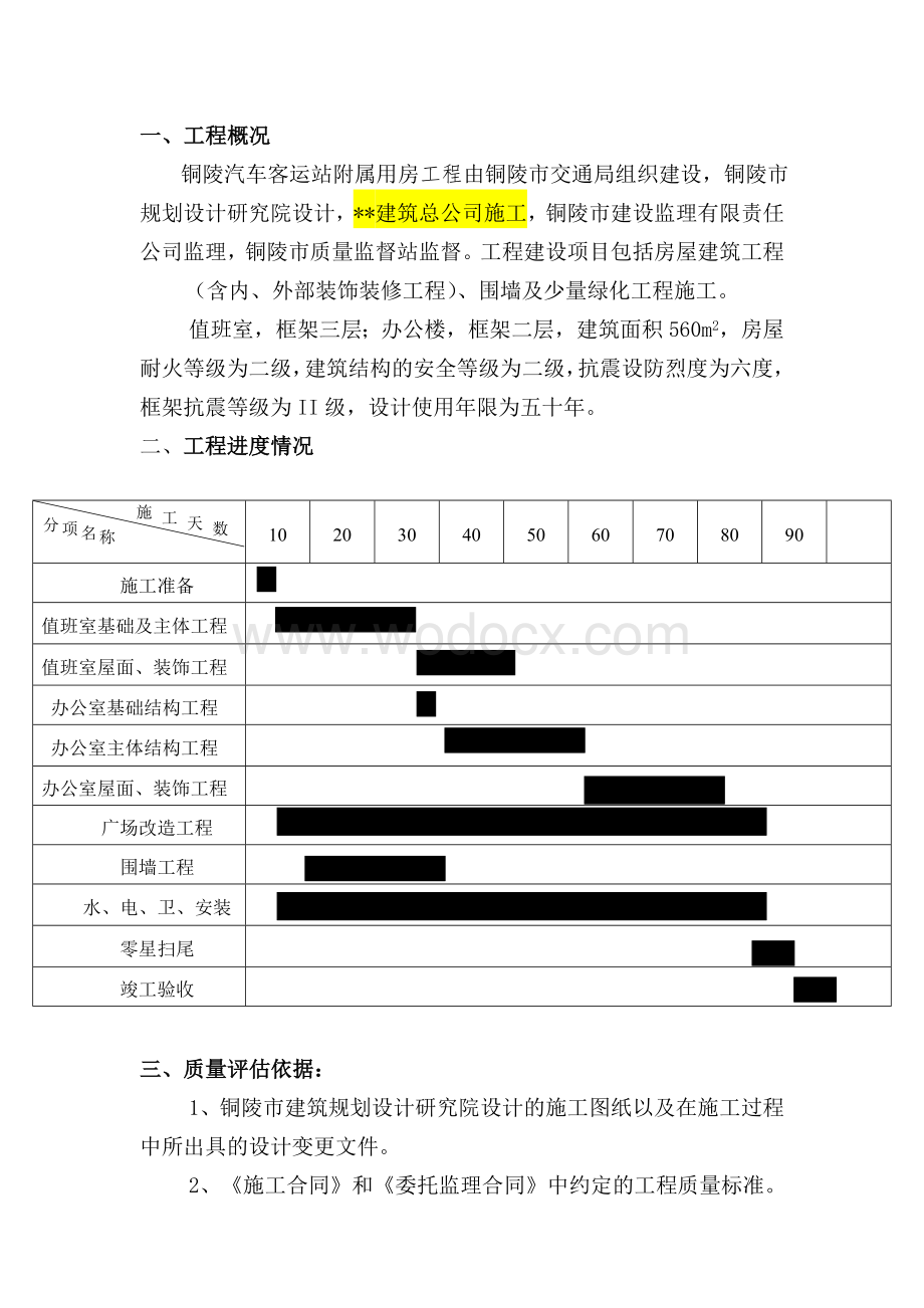 房建工程竣工验收监理评估报告.doc_第2页