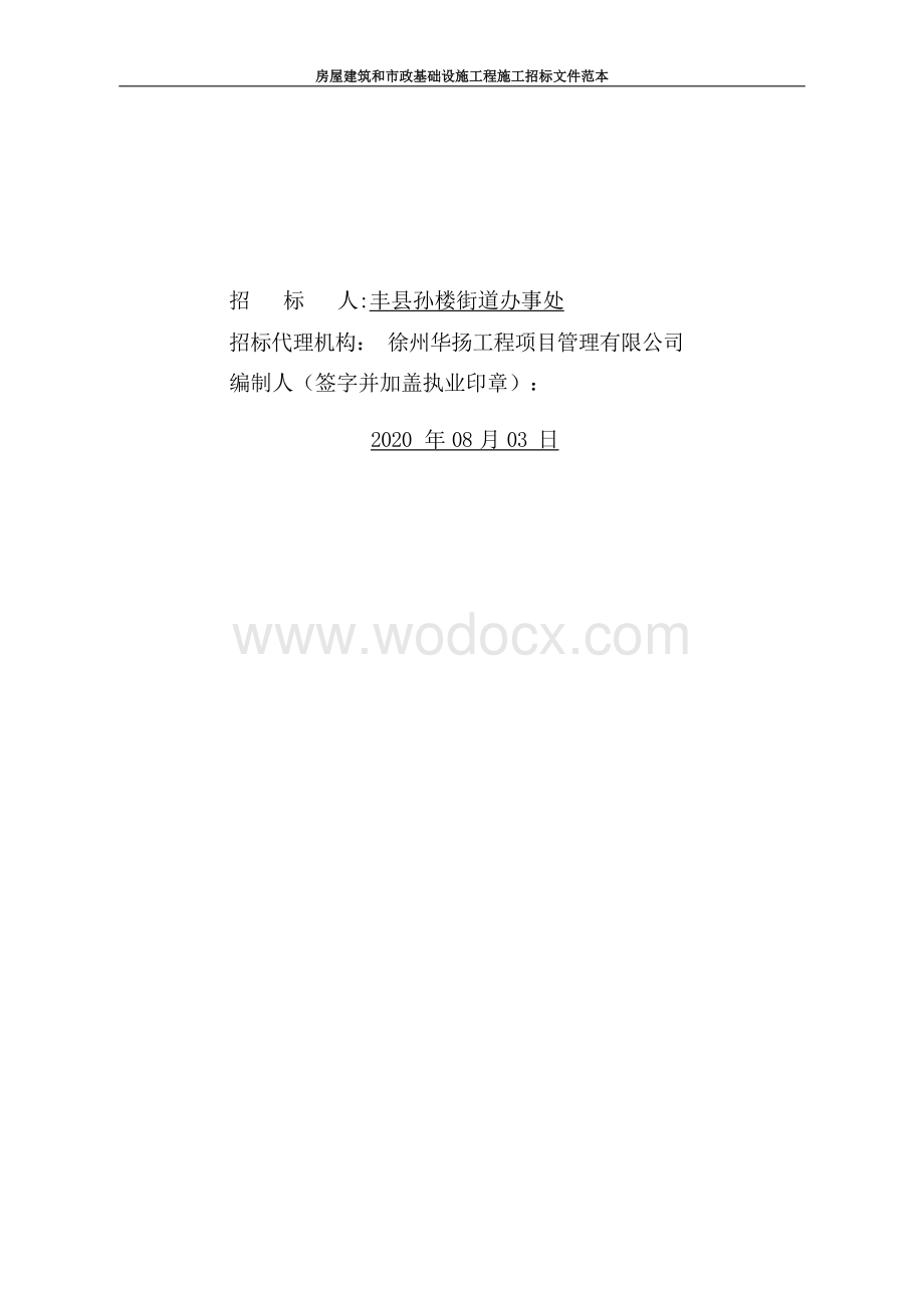 孙楼青年路西环路西城路市政工程招标文件.docx_第2页