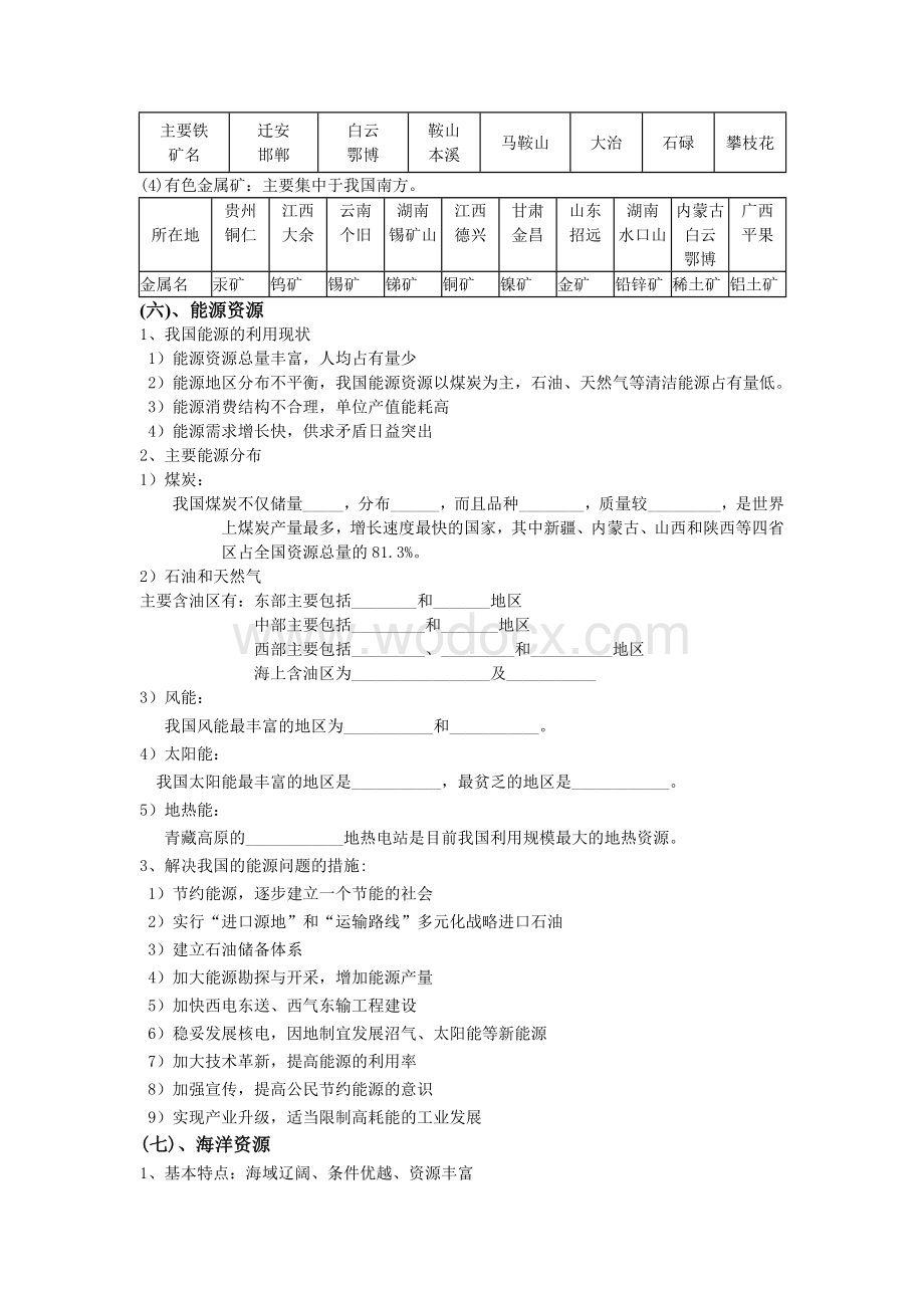 中国的自然资源教案.doc_第3页