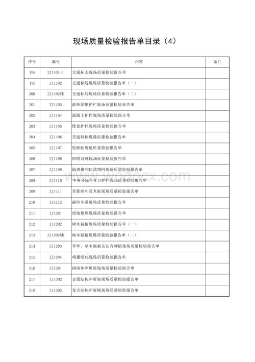 浙江省公路工程统一用表ZJ1101ZJ1303.docx