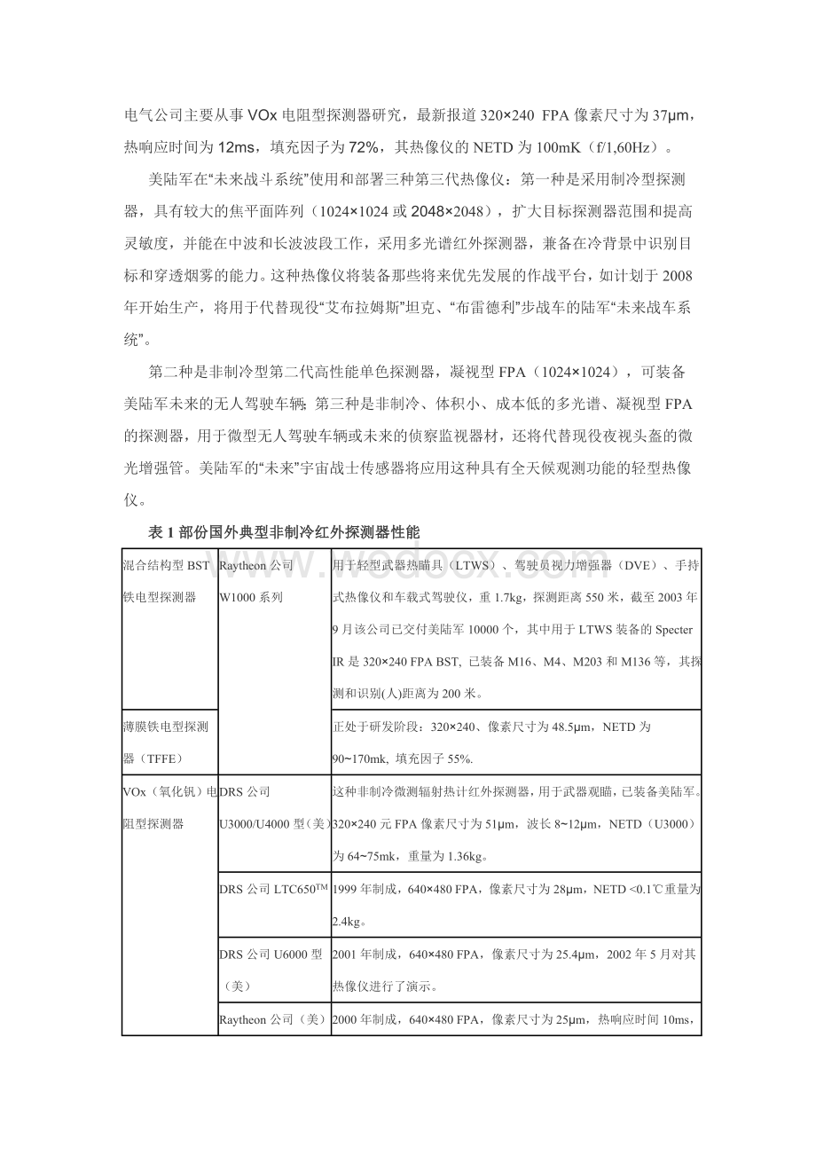 非制冷探测器技术发展.doc_第2页