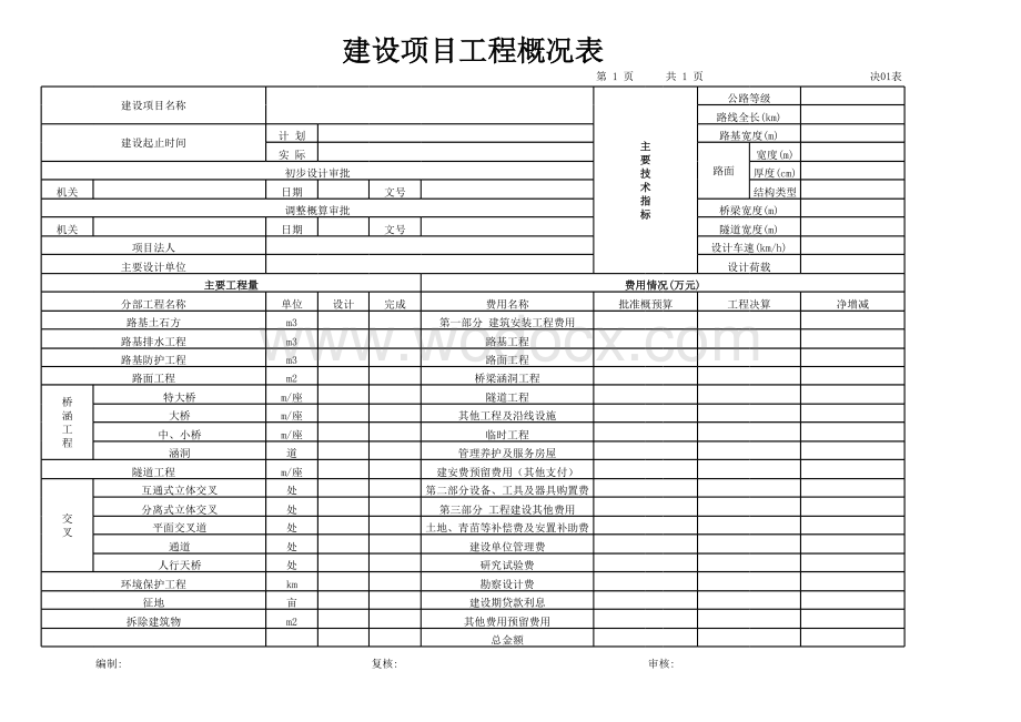 建设项目工程概况表.xls_第1页