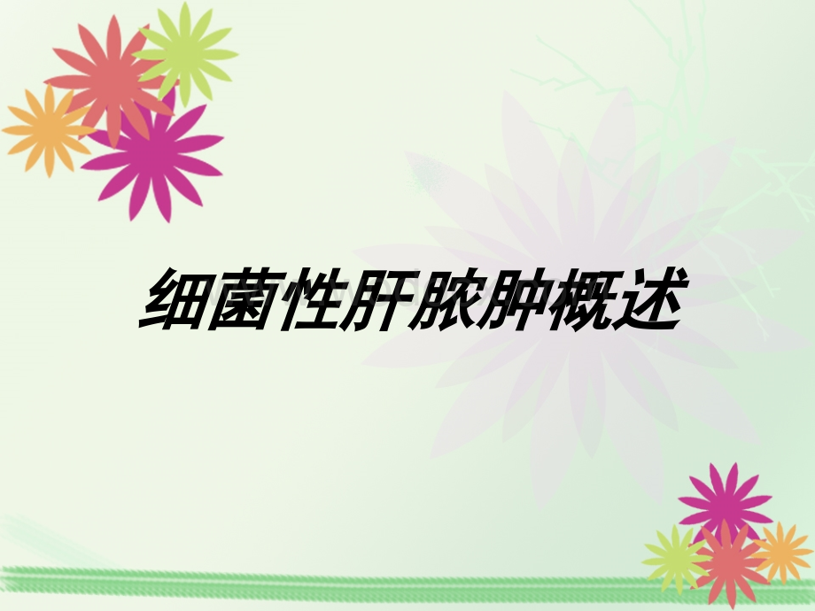 细菌性肝脓肿概述.ppt_第1页