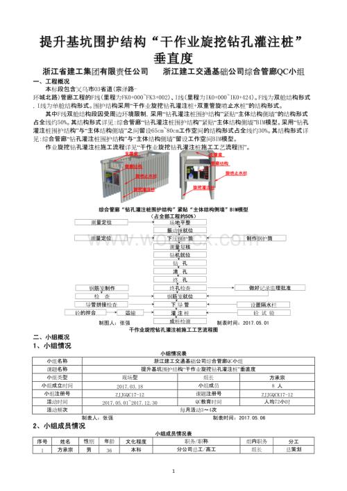 提升基坑围护结构“干作业旋挖钻孔灌注桩”垂直度.pdf