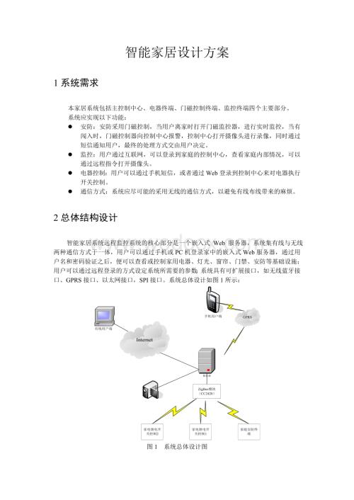 智能家居设计方案.doc