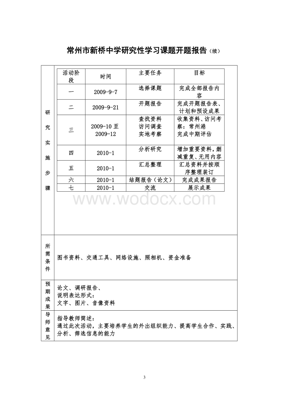 研究性学习课题自来水与生活结题报告.doc_第3页