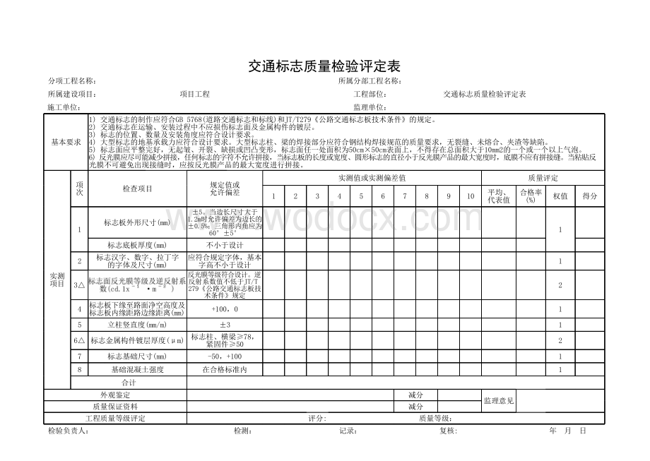 交通部交通安全设施质量检验评定用表.pdf_第2页