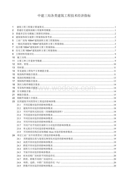 各类建筑工程技术经济指标（含计算公式）.pdf