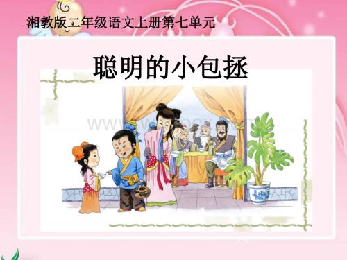 二级语文聪明的小包拯.ppt