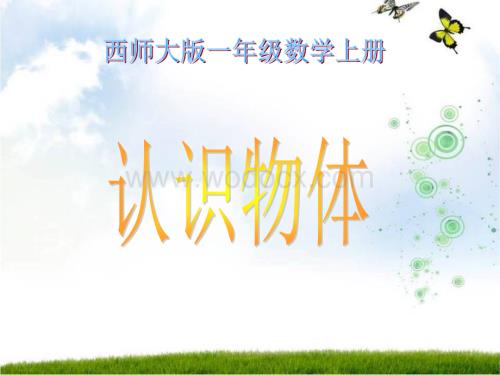 西师大版一年级上册《认识物体》PPT课件之一.ppt