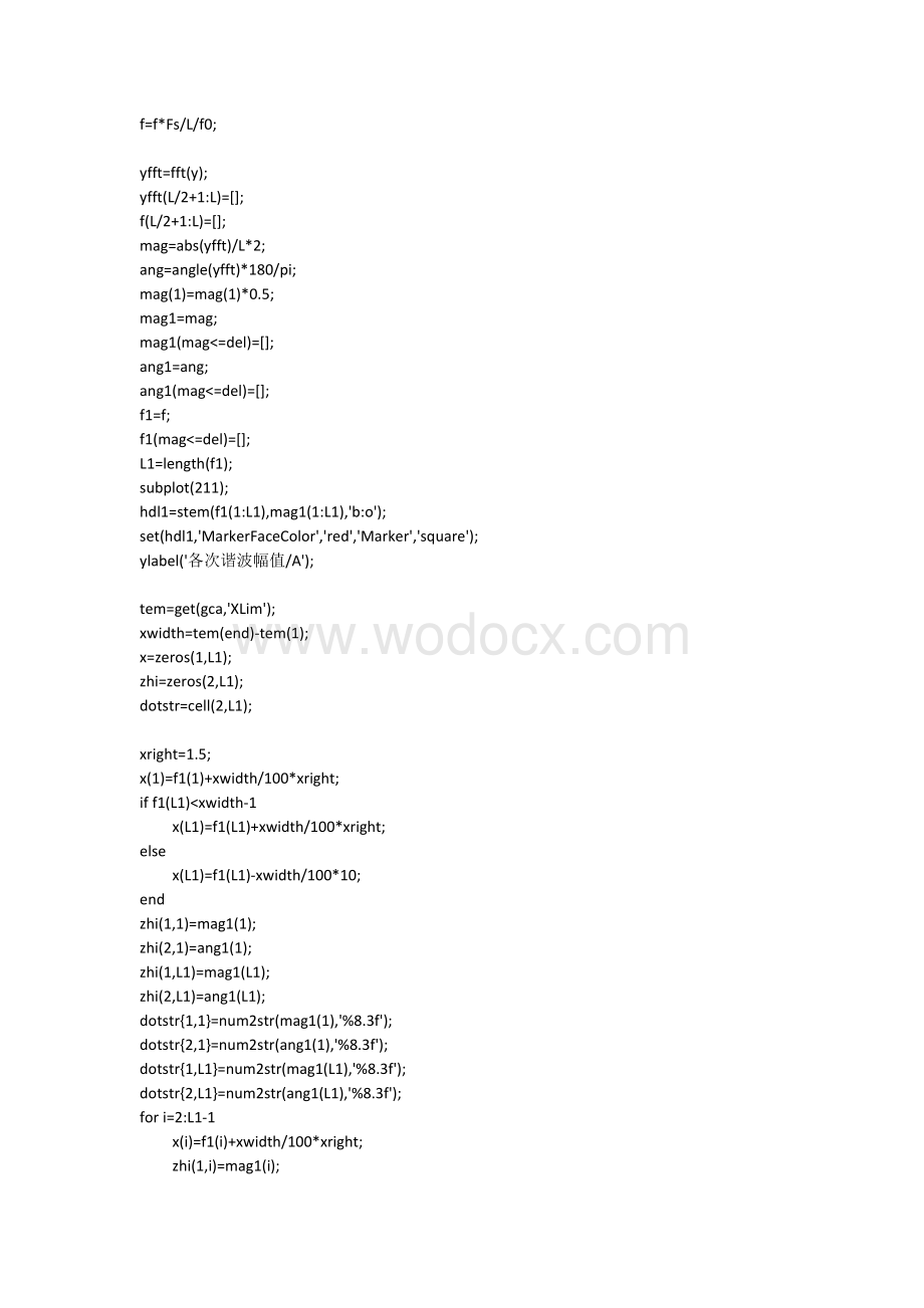 FFT谐波频谱相谱分析Matlab程序二则.doc_第2页