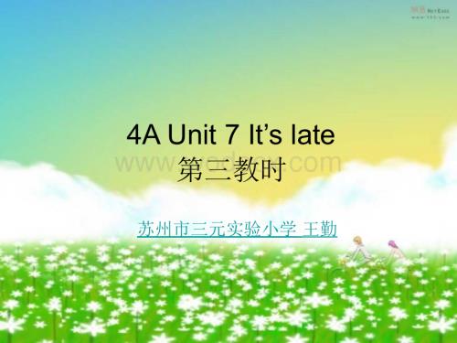 四年级英语上册Unit 7课件3.ppt