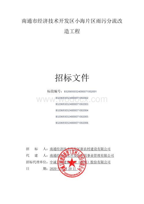 经济技术开发区雨污分流改造招标文件.pdf