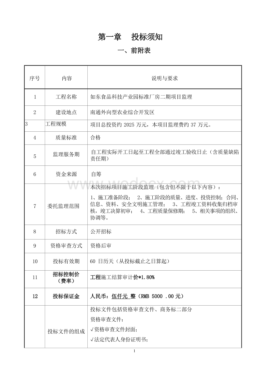 如东食品科技产业园标准厂房二期项目监理资格后审招标文件正文.docx_第3页