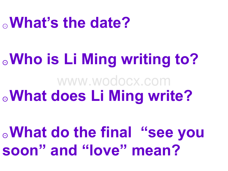 冀教版五年级下unit3《Lesson 19 Li Ming’s letter》ppt课件.ppt_第2页