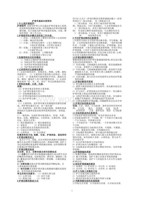 护理学基础知识点集锦.doc