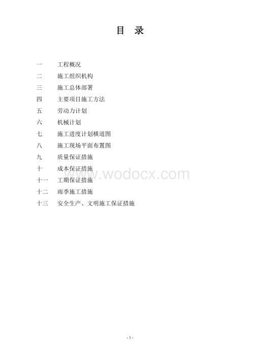 某某道路排水工程施工组织设计.doc
