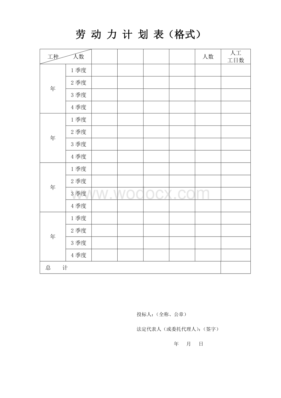 拟投入本合同工作的主要施工人员汇总表.doc_第3页