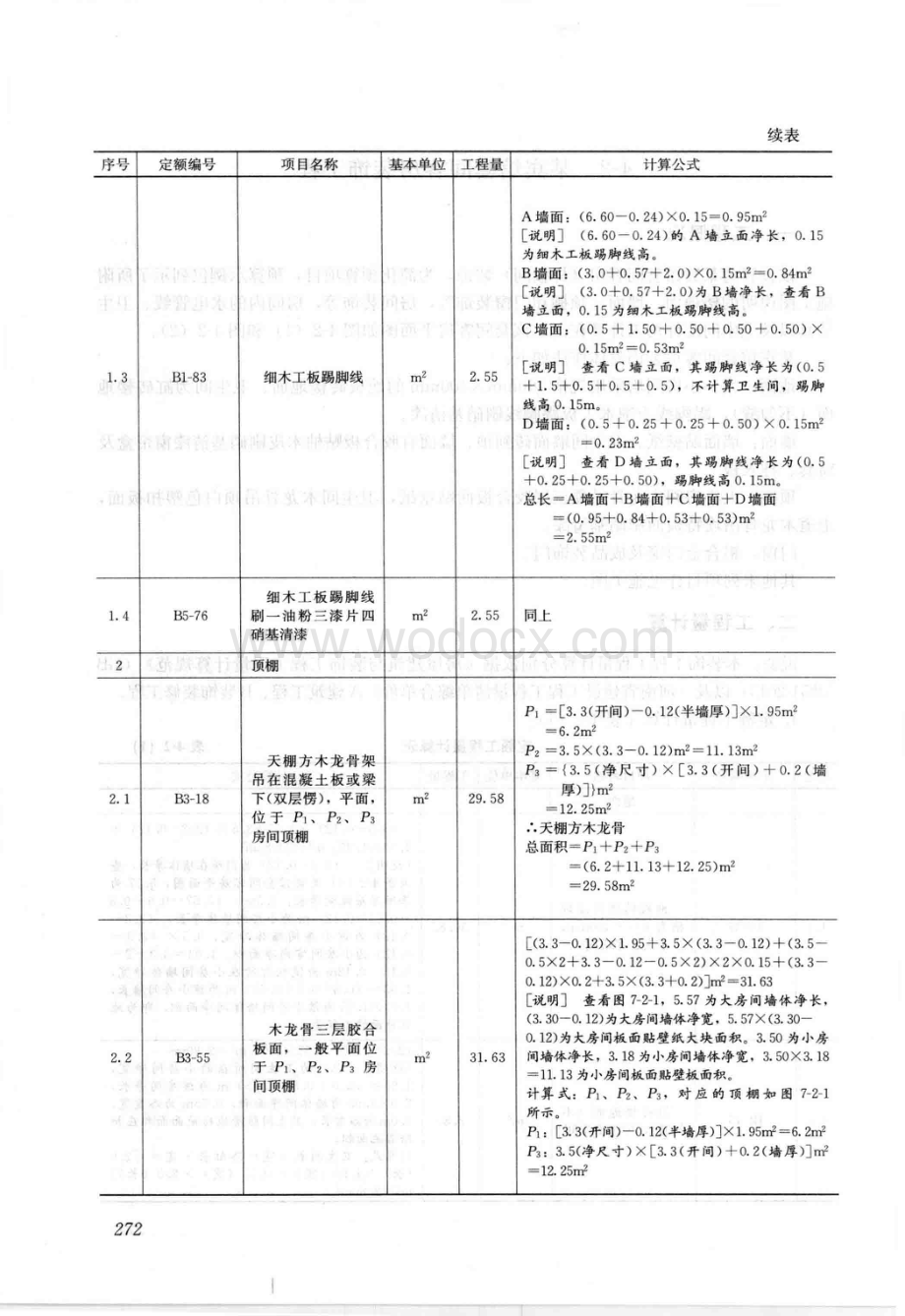 工程量清单与定额实例宾馆客房装饰工程.pdf_第2页