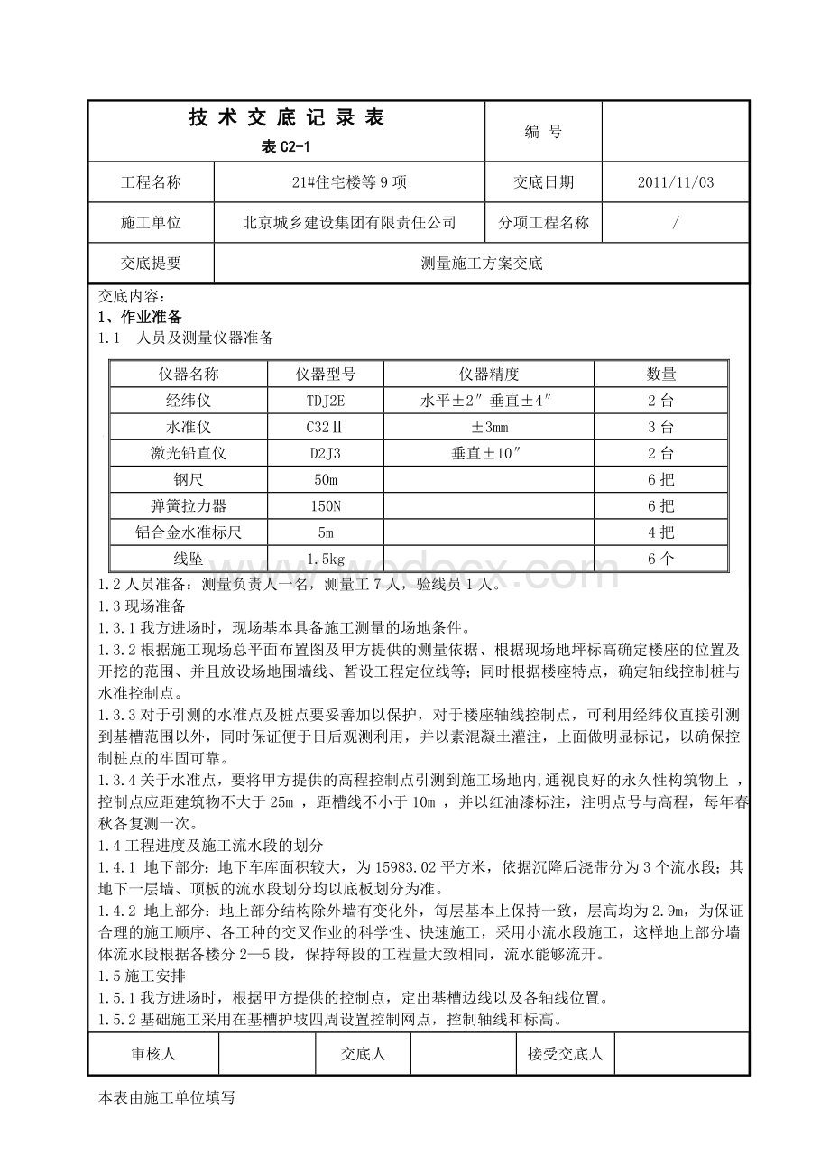 测量施工方案交底.doc_第1页