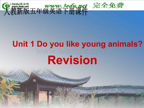 五年级英语Do you like young animals课件3.ppt