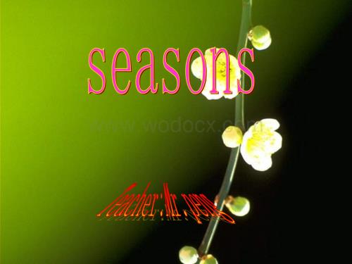 五年级英语four seasons.ppt