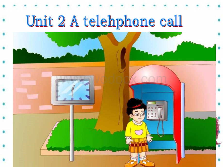 五年级英语A telephone call课件1.pps_第1页