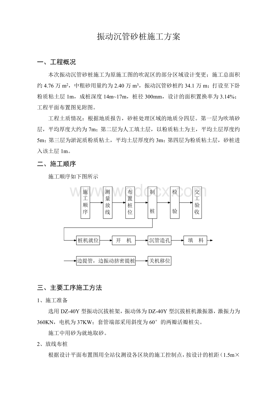 沉管砂桩施工方案.doc_第1页