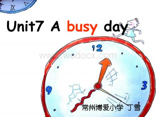 五年级英语A busy day课件3.ppt