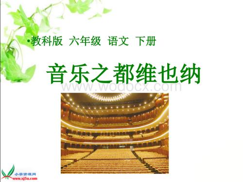 教科版六年级下册《音乐之都维也纳》PPT课件.ppt
