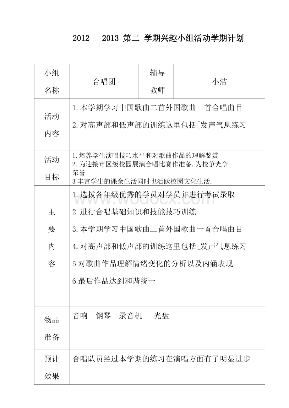 合唱兴趣小组记录.doc_第1页